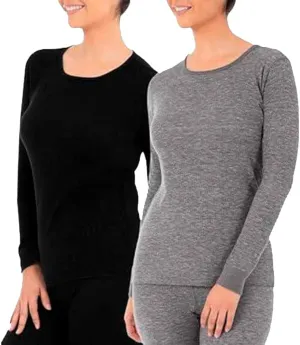 Fruit of the Loom womens Micro Waffle Premium Thermal Underwear Tee Shirt