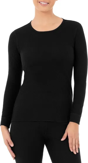 Fruit of the Loom womens Micro Waffle Premium Thermal Underwear Tee Shirt