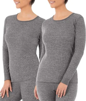 Fruit of the Loom womens Micro Waffle Premium Thermal Underwear Tee Shirt