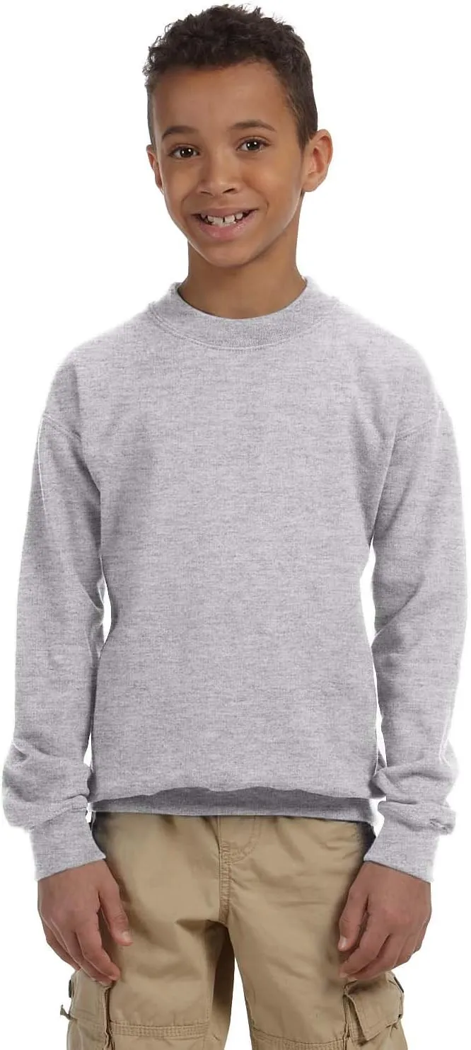 Gildan Activewear 50/50 Youth Crewneck Sweatshirt, NAVY