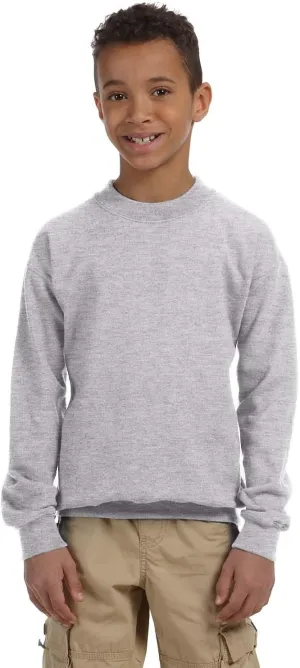 Gildan Activewear 50/50 Youth Crewneck Sweatshirt, NAVY