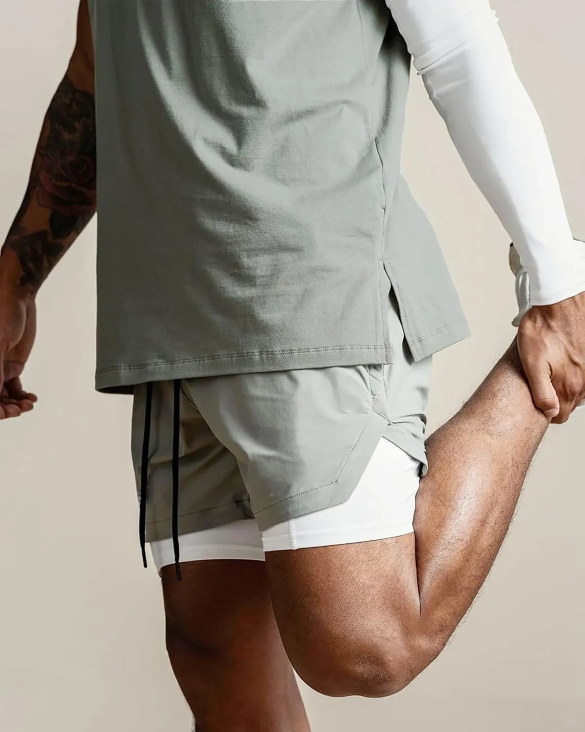 GINTPK Men's Sleeveless Workout Shirt Cotton Cut Off Shirt Activewear Tank Tops
