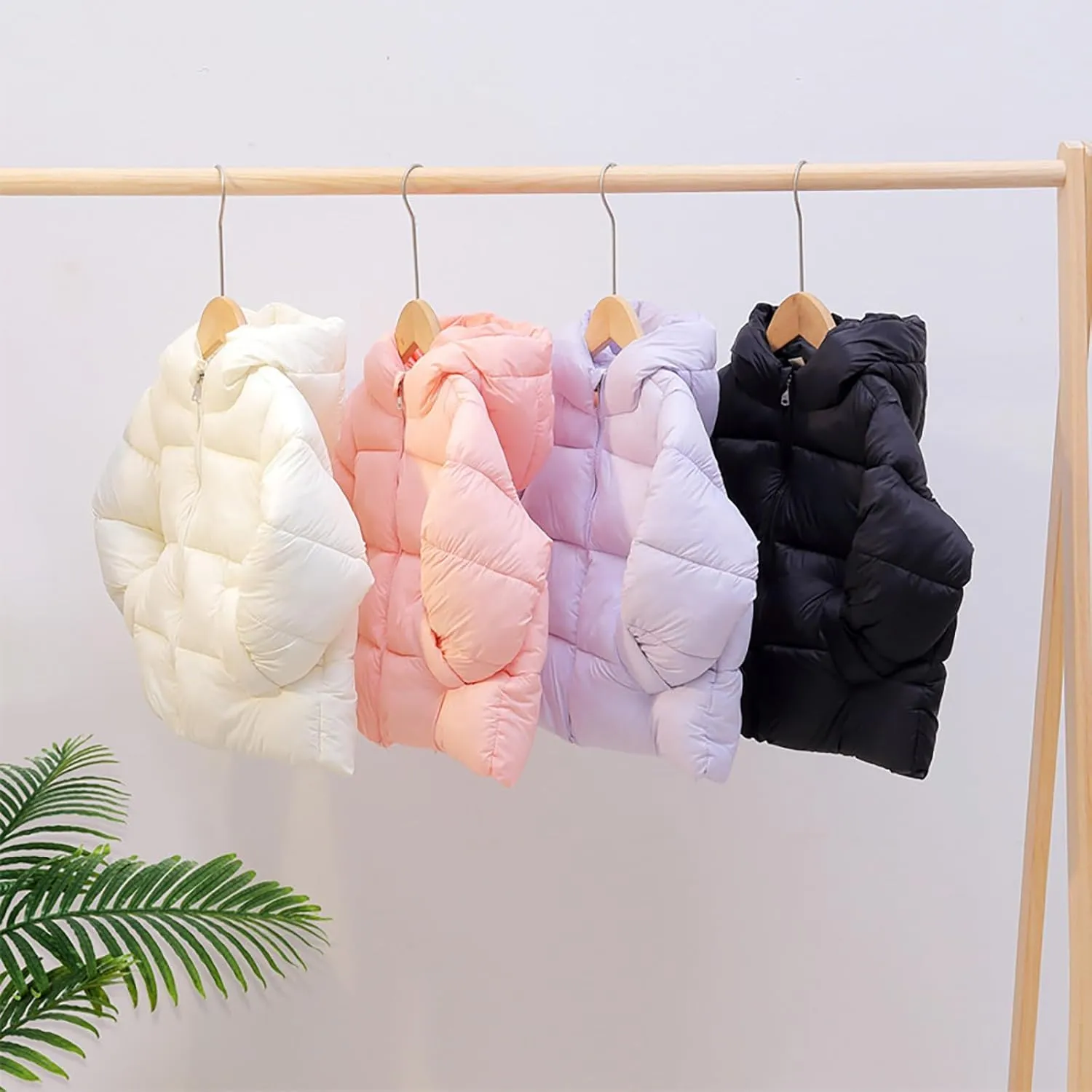 Girls Boys Down Cotton Padded Jackets Autumn Winter Kids Cotton Thicken Warm Coat Unisex Hooded 5t Jacket Girls Winter