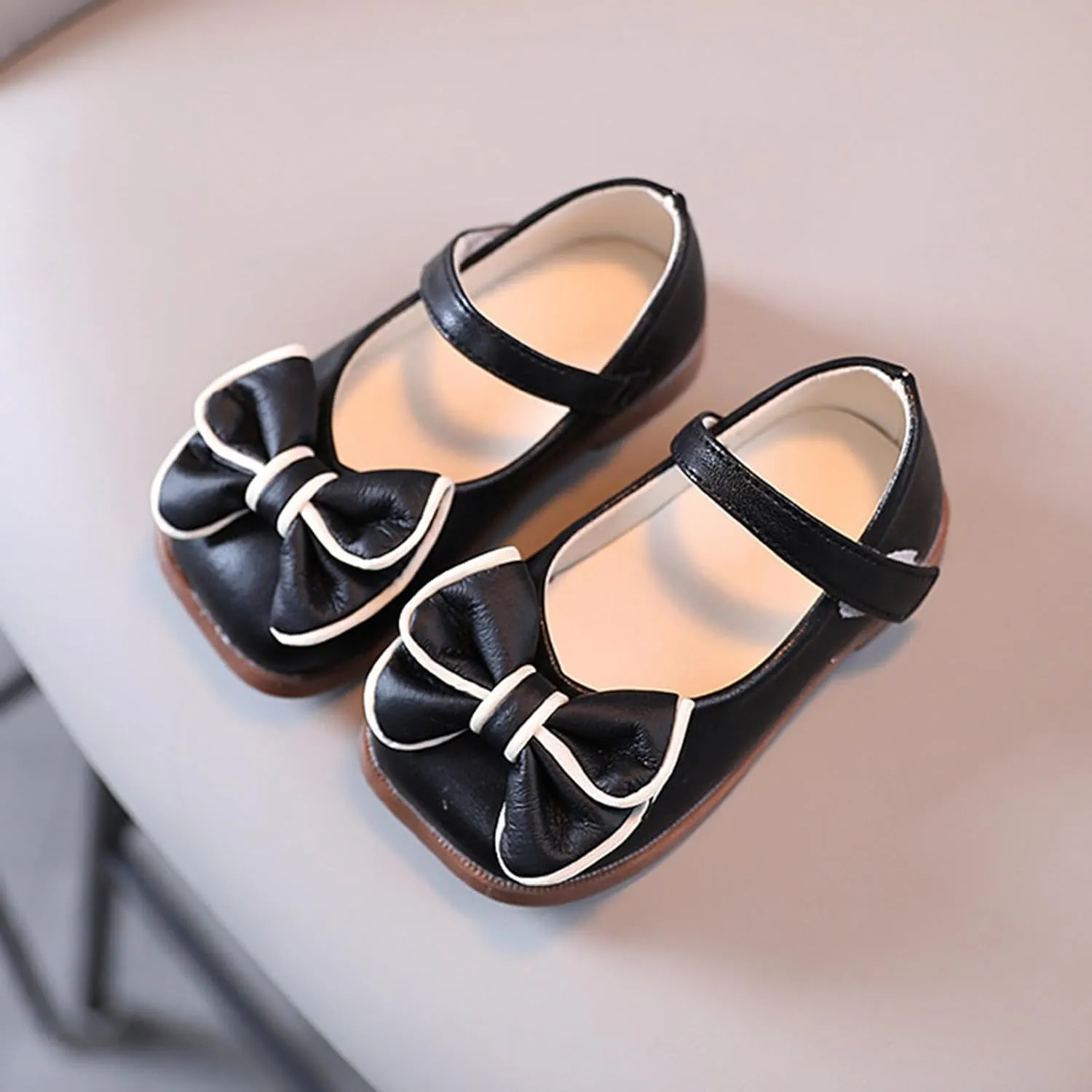 Girls Sandals Children Shoes Bow Hook Loop Shoes Dance Toddler Girl Sandles Kids White Sandals