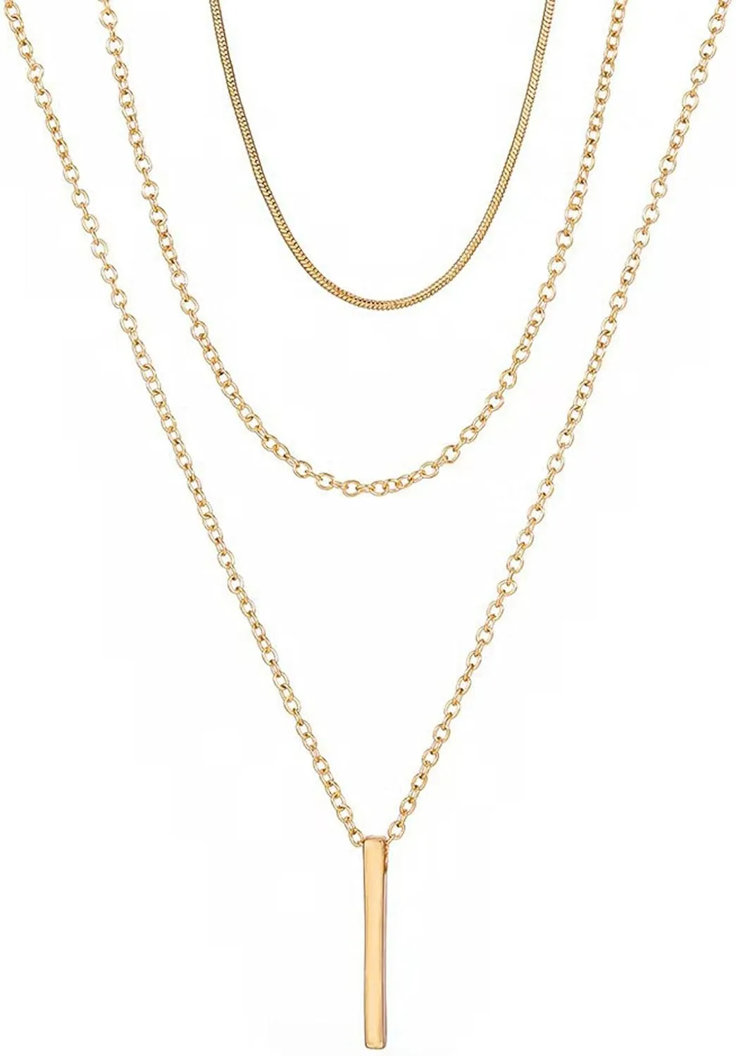 Gold Charm Necklace For Women Star Pearl Charms Pendant Neckalces Dainty 14K Gold Plated Summer Beach Ocean Jewelry Gifts