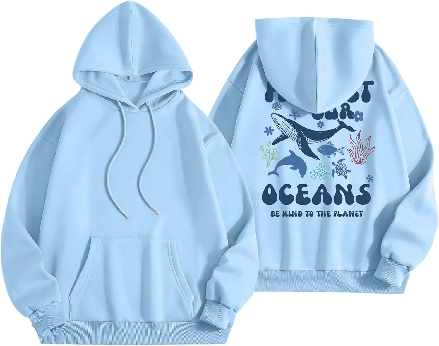 Graphic Crewneck Sweatshirts Women Pullover Ocean Beach Sunset Hoodie - Ocean Beach Hoodie Aesthetic