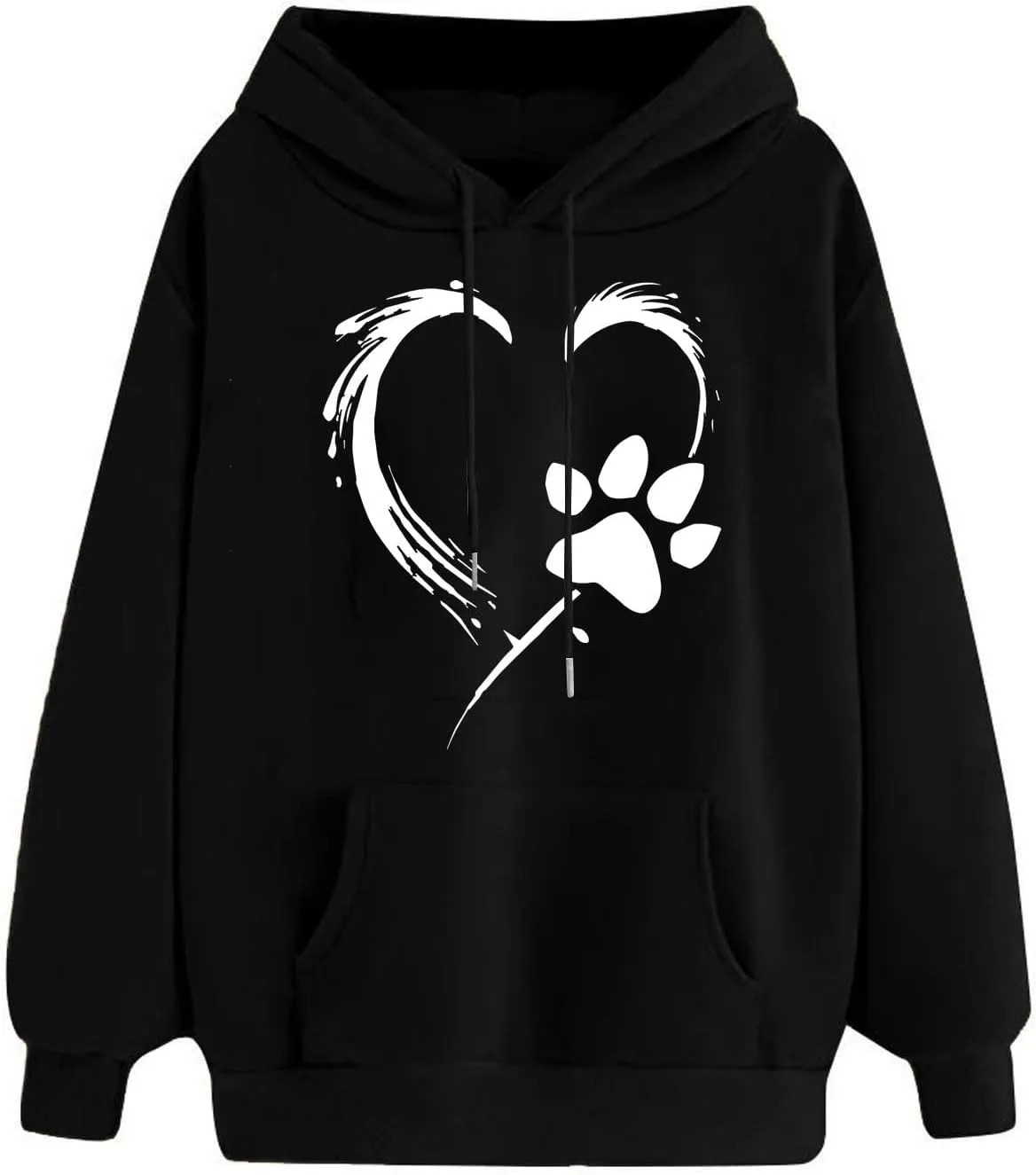 Graphic Hoodies for Women Oversized Drawstring Hooded Sweatshirts Comfy Plus Size Breathable Sweatshirt