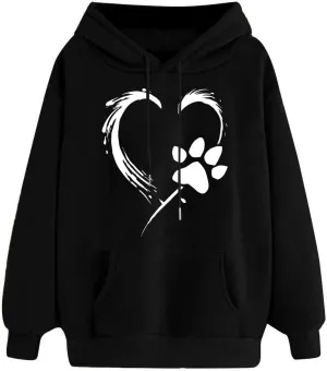 Graphic Hoodies for Women Oversized Drawstring Hooded Sweatshirts Comfy Plus Size Breathable Sweatshirt