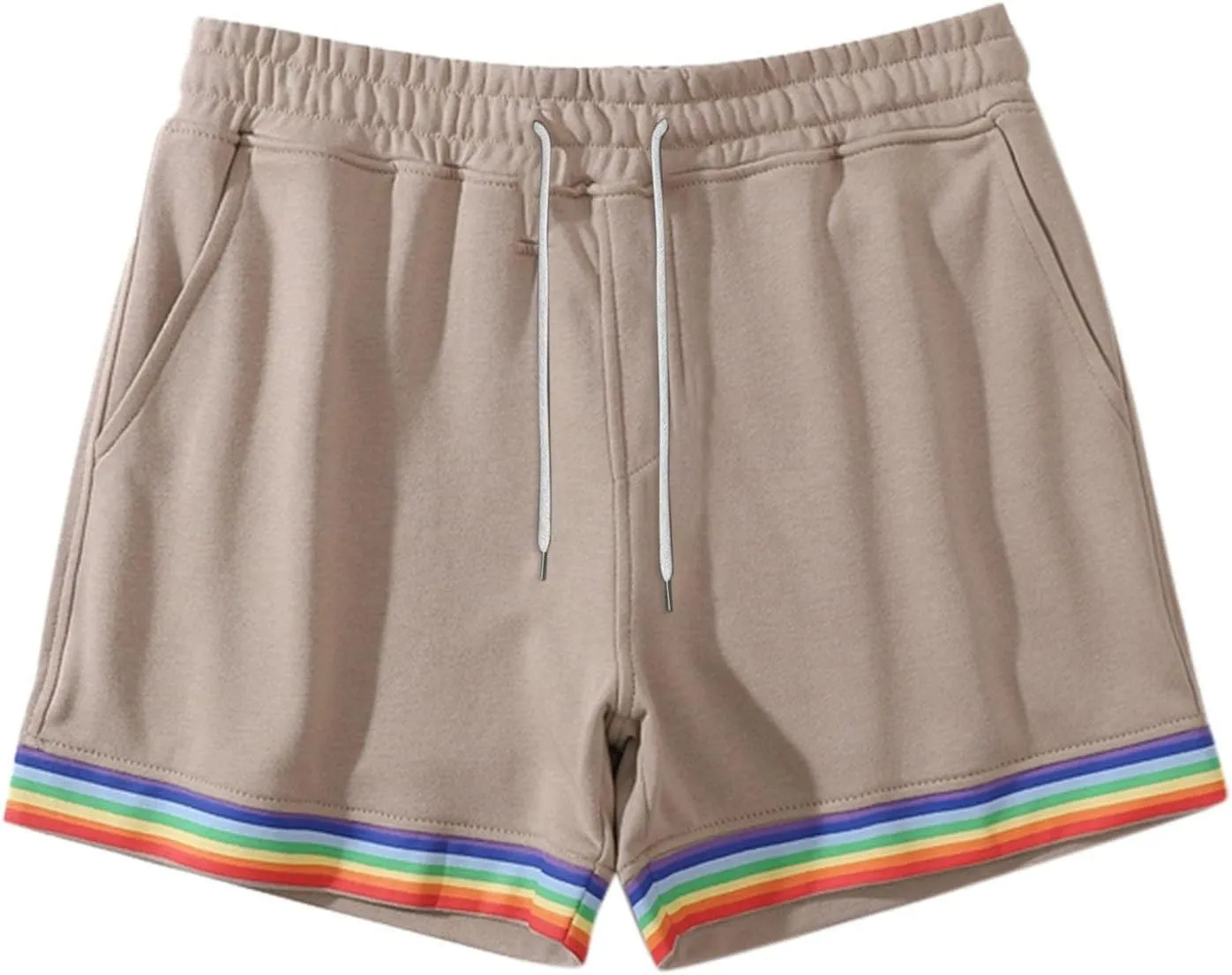 Gym Shorts for Men Slim-Fit Elastic Beach Shorts Gym Basketball Lightweight Classic Regular Activewear Pants