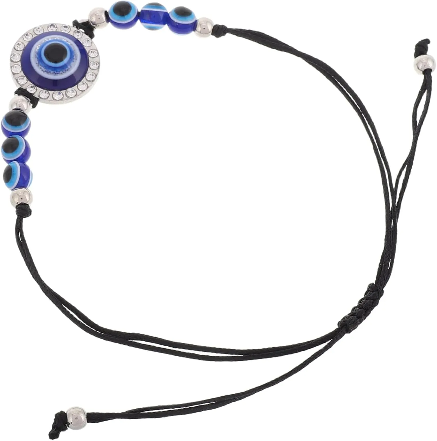 Handmade Evil Eye Charm Bracelet for Women Men Amulet Wristband Retro Style Protective Jewelry Halloween Accessory Luck Beads