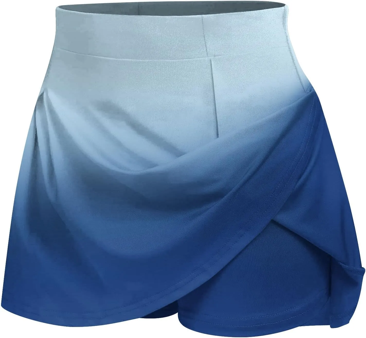 hlysgo Women's Athletic Workout Tennis Skorts Summer Trendy Tie-Dye Print High Waist Flowy Mini Skirt with Inner Shorts