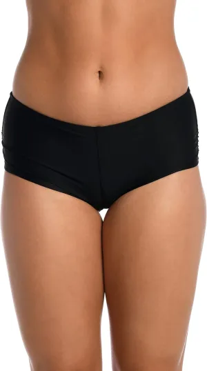 Hobie Women's Standard Solid Hot Pant Bikini Swimsuit Bottom