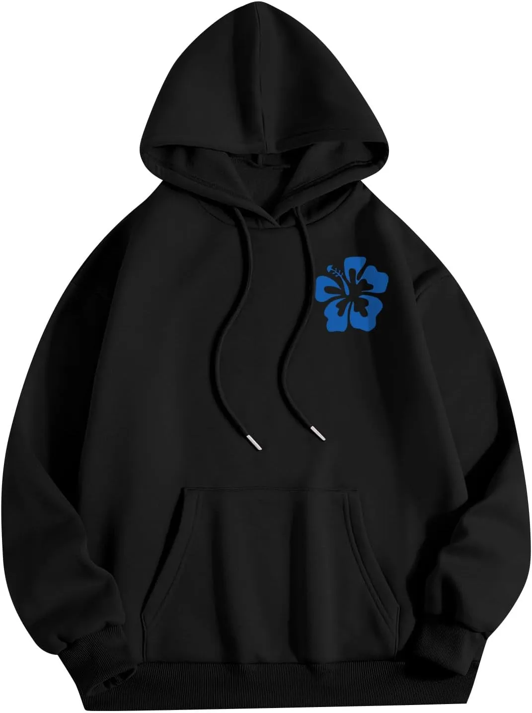 Hoodies for Women Plus Size Cute Long Sleeve Pullovers Drawstring Tops Loose Print Sweatshirts with Pocket