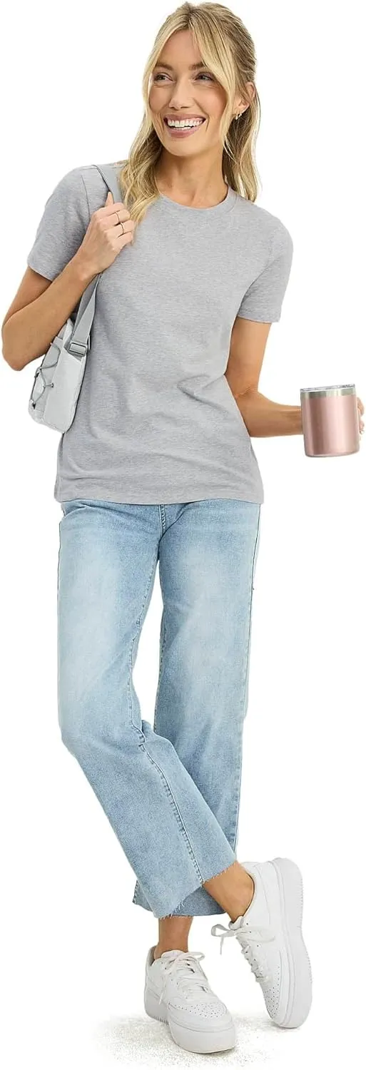 Jockey Women's Activewear Organic Cotton Stretch Short Sleeve Tee