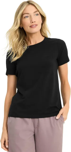 Jockey Women's Activewear Organic Cotton Stretch Short Sleeve Tee