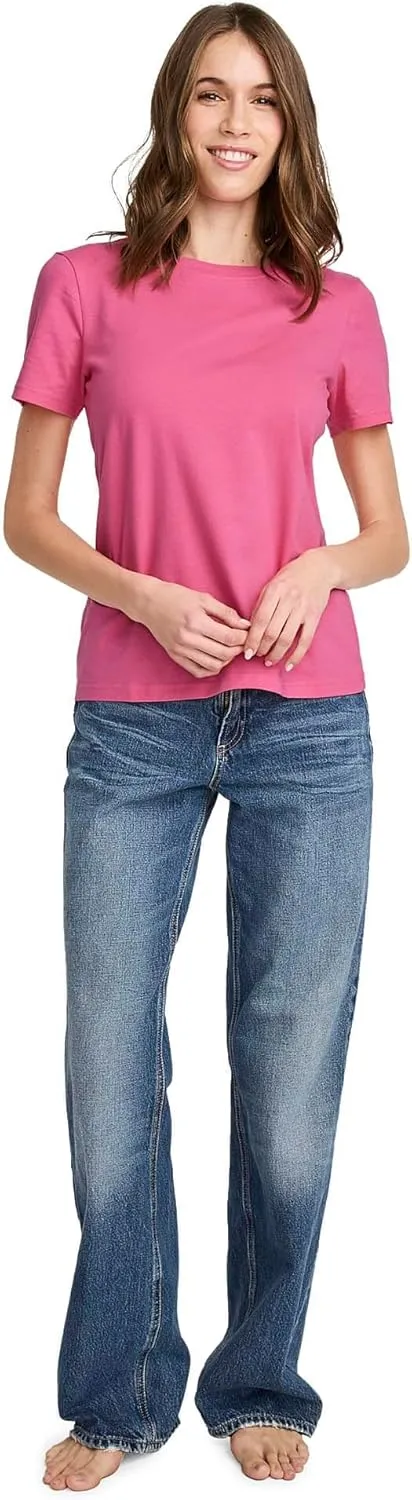 Jockey Women's Activewear Organic Cotton Stretch Short Sleeve Tee