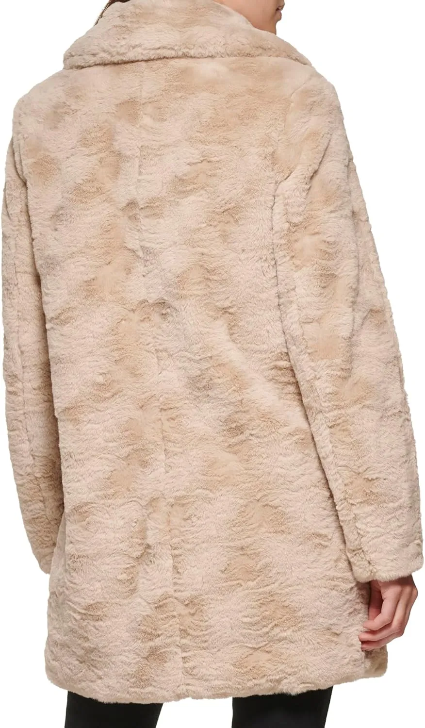 Kenneth Cole Women's Classic Mink Style Faux Fur Coat