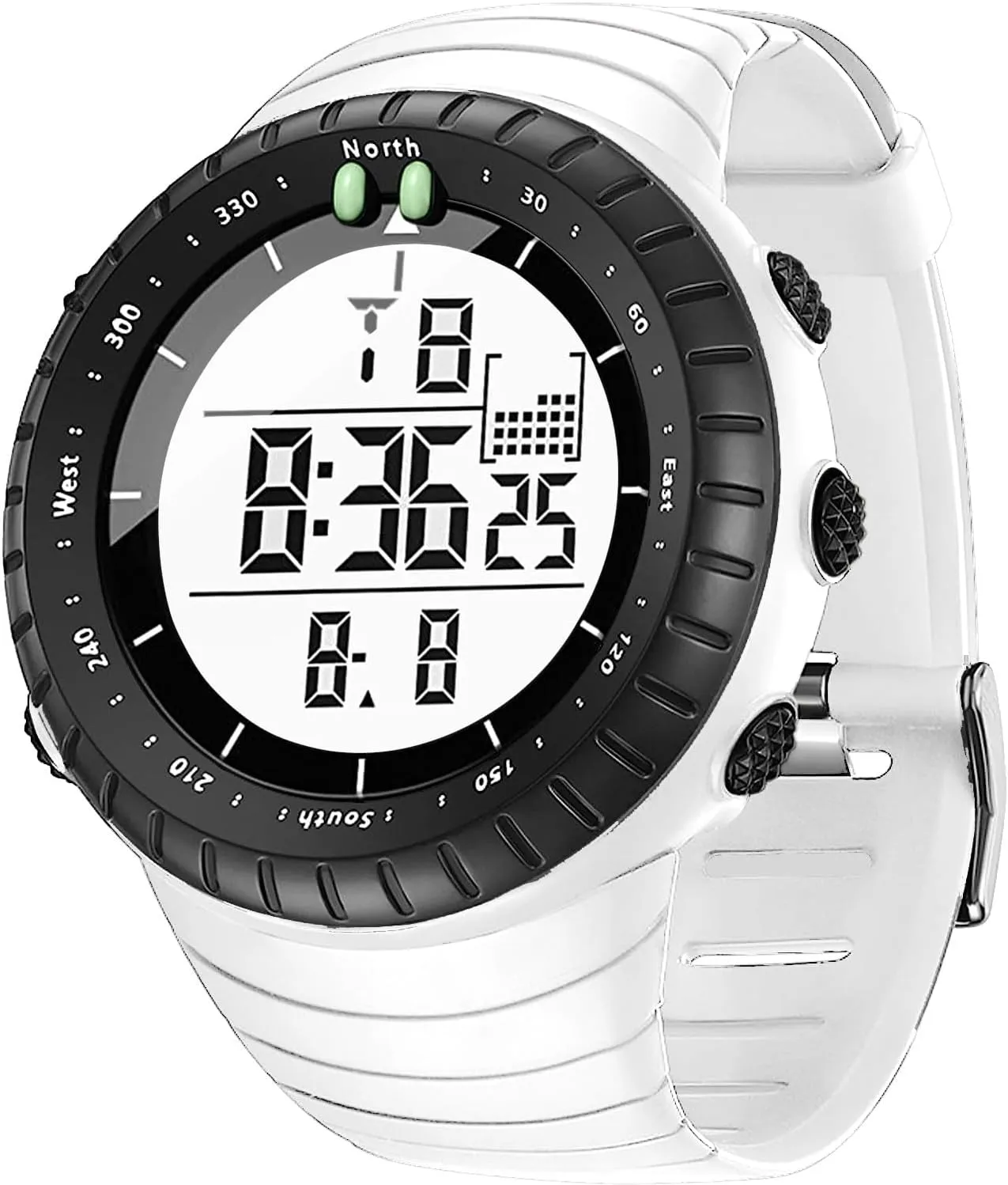 KXAITO Men's Watches Sports Outdoor Waterproof Military Watch Date Multi Function Tactics LED Face Alarm Stopwatch for Men 6256