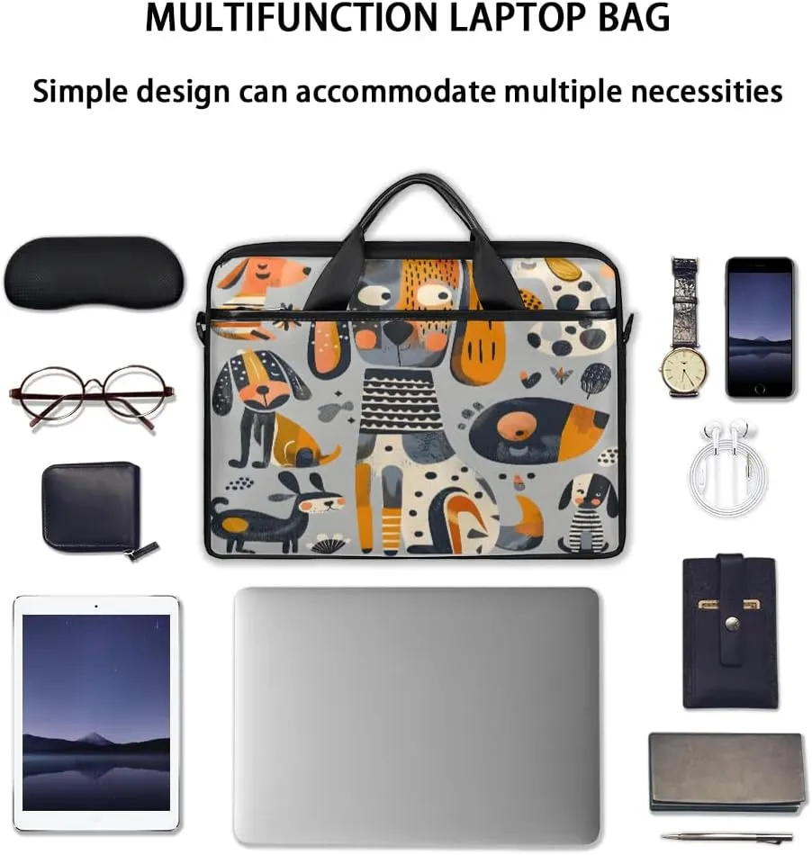 Laptop Shoulder Bag Computer Bag 13-15 Inches Laptop Carrying Case with Shoulder Strap for Women Men