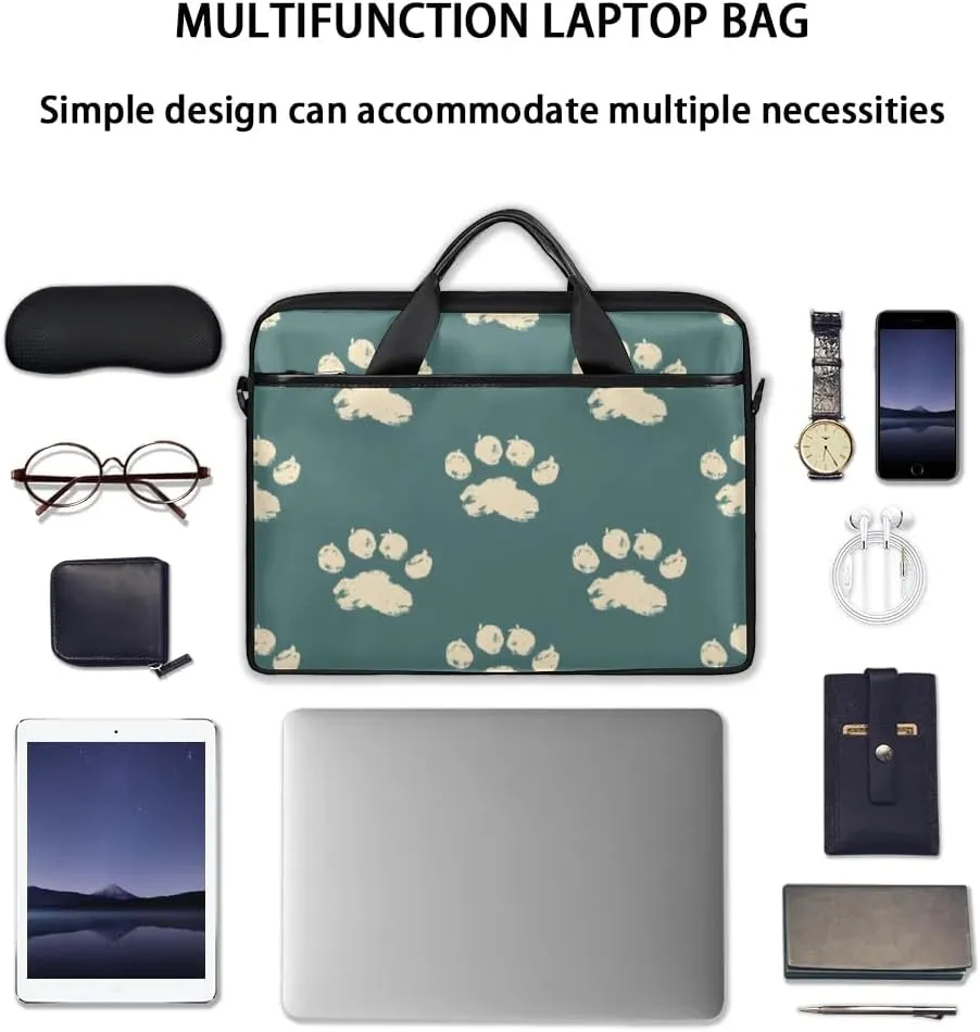 Laptop Shoulder Bag Computer Bag 13-15 Inches Laptop Carrying Case with Shoulder Strap for Women Men