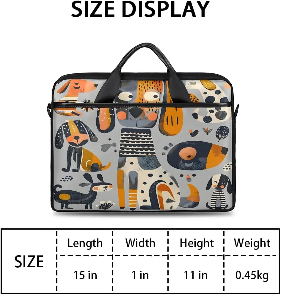 Laptop Shoulder Bag Computer Bag 13-15 Inches Laptop Carrying Case with Shoulder Strap for Women Men