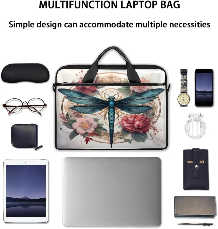 Laptop Shoulder Bag Computer Bag 13-15 Inches Laptop Carrying Case with Shoulder Strap for Women Men