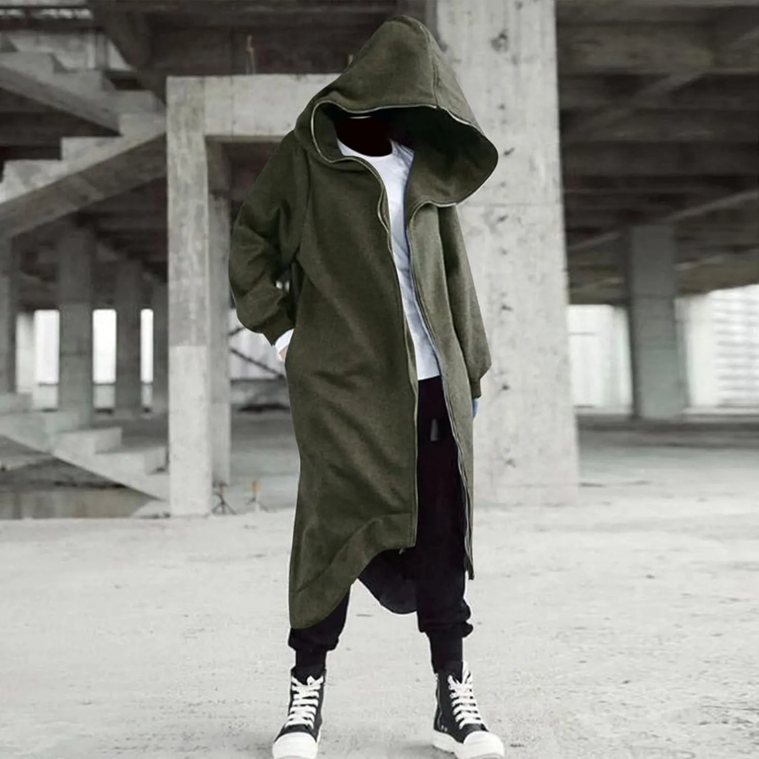 LCMTWX Hoodies for Men Winter Casual Loose Solid Hooded Sweater Top Men's Hooded Fleece Sweatshirt Heavyweight Fleece