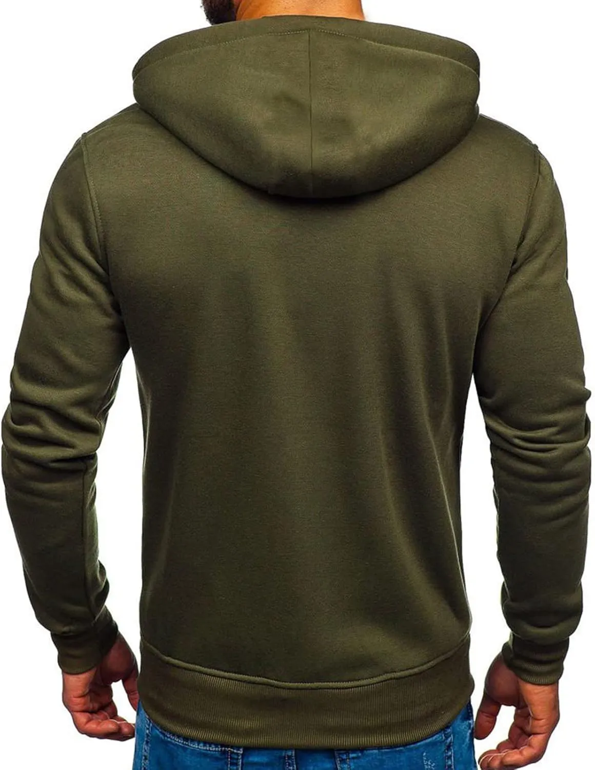 LCMTWX Mens Hoodies Pullover Casual Loose Solid Hooded Sweater Top Graphic Solid Color Sweatshirt Solid Color