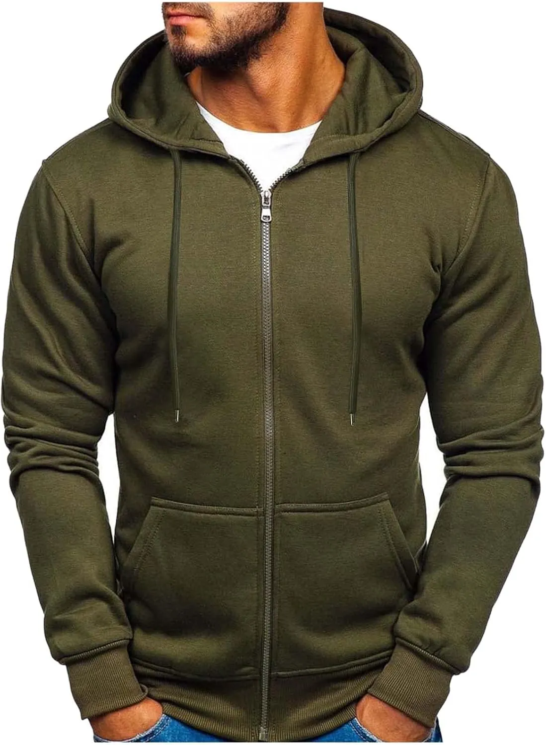LCMTWX Mens Hoodies Pullover Casual Loose Solid Hooded Sweater Top Graphic Solid Color Sweatshirt Solid Color