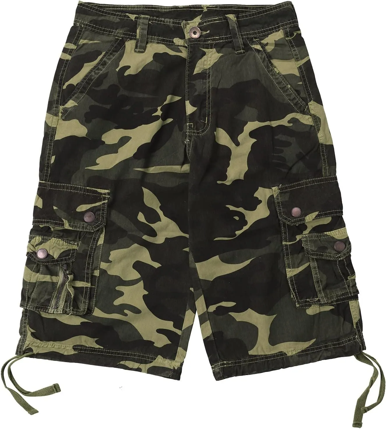 LCMTWX Mens Work Shorts Waist Pant Short Cargo Pant Solid Splice Pocket Drawstring Shorts Fashion Mens Shorts 10 Inch Mens