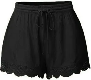 LCMTWX Plus Size Shorts Sweat Shorts Elastic Waist Running Workout Shorts with Pockets Women's Wide Leg Pants Plus Size