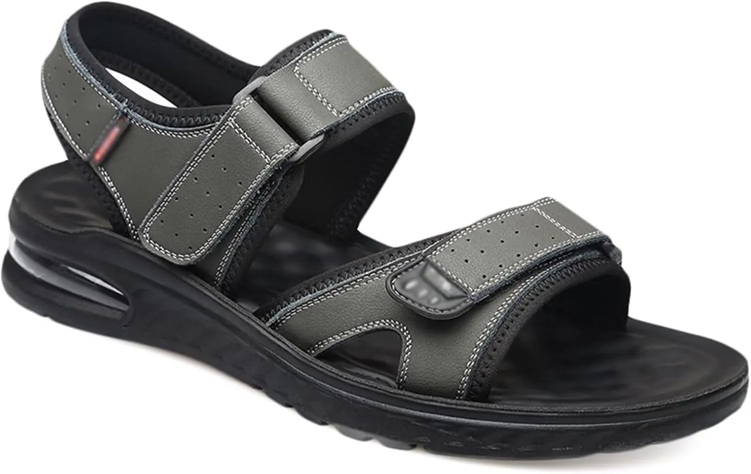 Leather Mens Walking Sandals Breathable Hiking Sandals Summer Beach Shoes Fisherman Sandals