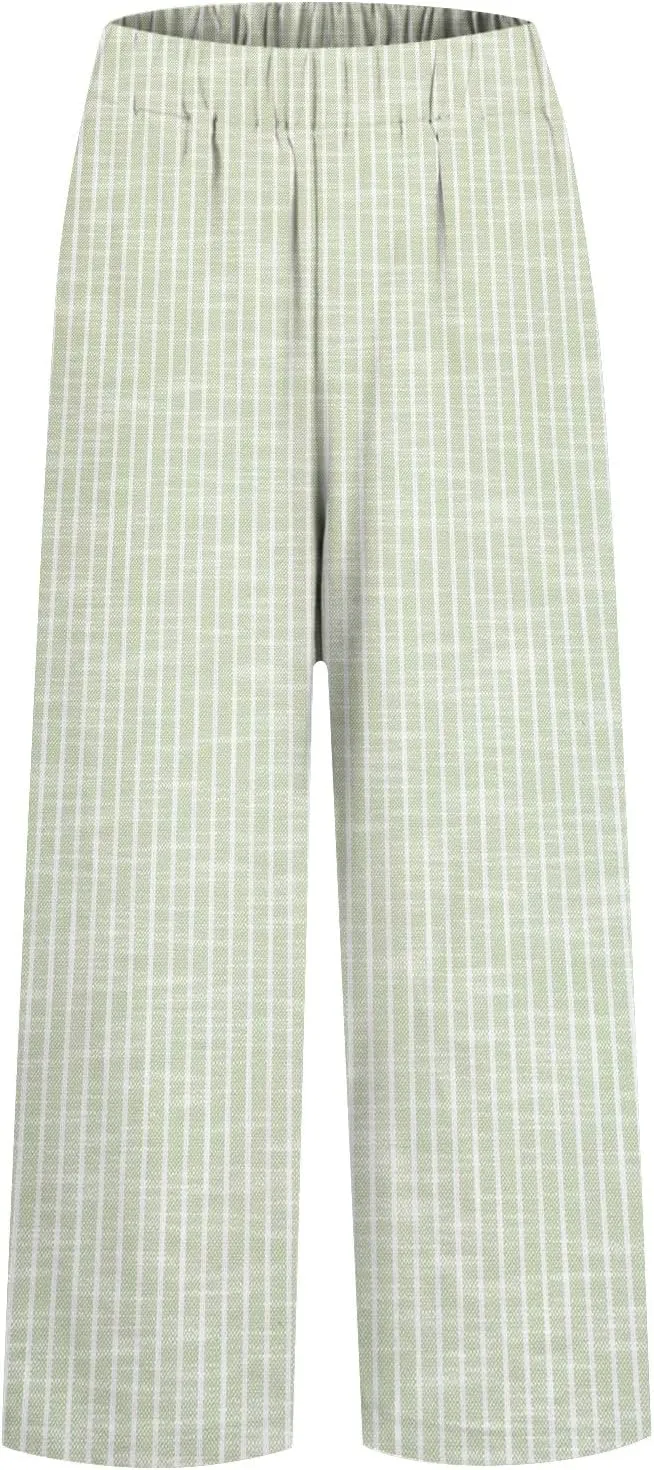 Lightweight Linen Pants Women Floral Cotton Linen Casual Pants Cropped Linen Pants Women Womens Cotton Linen Pants