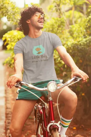 Little Italy "Welcome to The Bubble" Men's Cotton Crew Tee