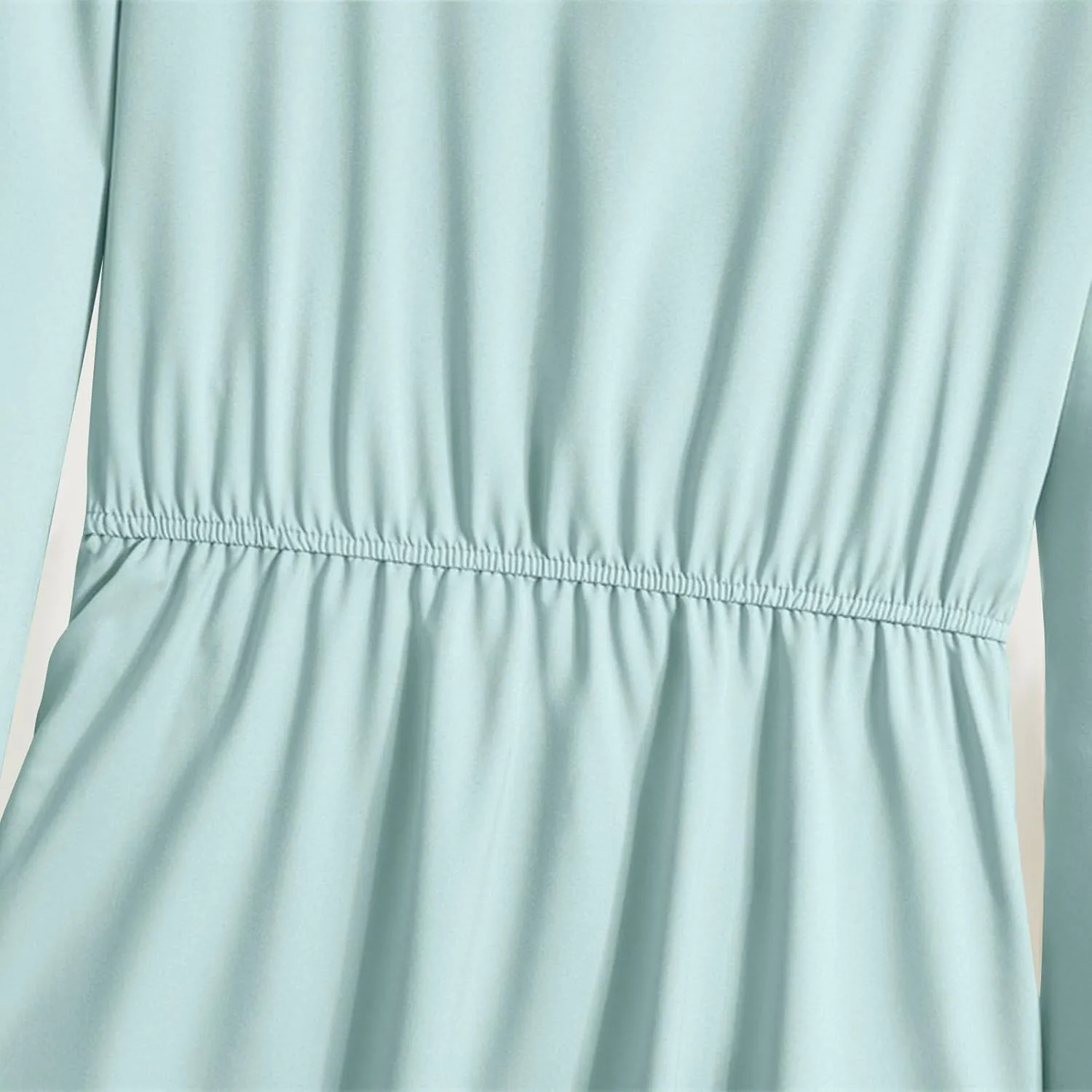 Long Dresses for Women Fall Fashion Long Sleeve Elastic Waist Tiered Ruffle Maxi Dress Causal Crewneck Party Dresses