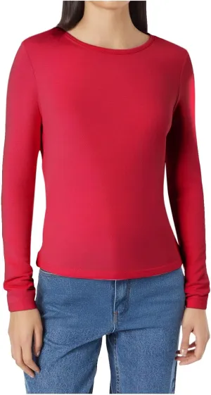 Long Sleeve Shirts for Women Petite Casual Basic Going Out Tops Workout Slim Fit Y2K Tops Crew Neck Tight T Shirts