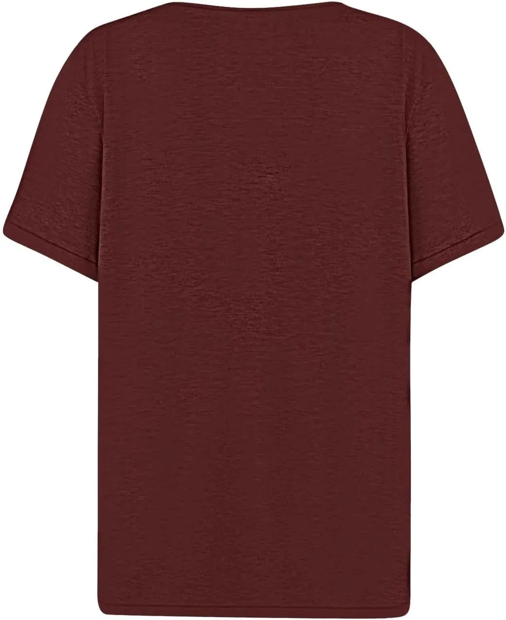 LRMQS Summer Tops for Women 2024 Trendy Vacation Short Sleeve Button V Neck T Shirt Boho Casual Fashion Spring Tee Clothes