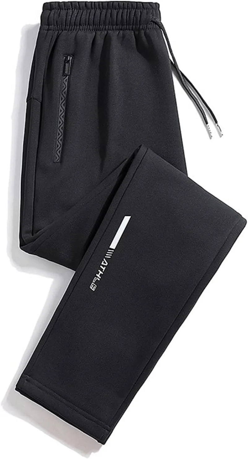 Men Pants Casual Fashion Joggers Workout Sweatpants Comfort Fit Elasticated Stretch Waist Lounge Pant