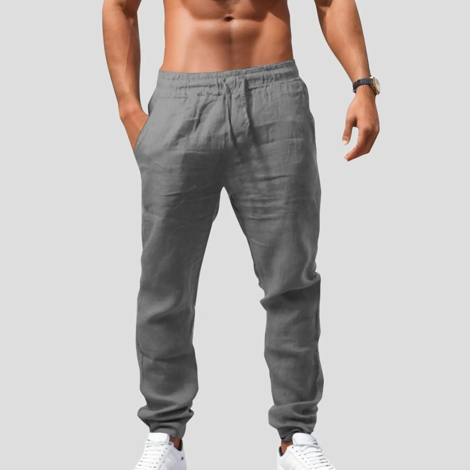 Men's Cargo Combat Work Pant Outdoor Joggers Soft Sweat Pants Straight Leg Pant Track Lounge Pants