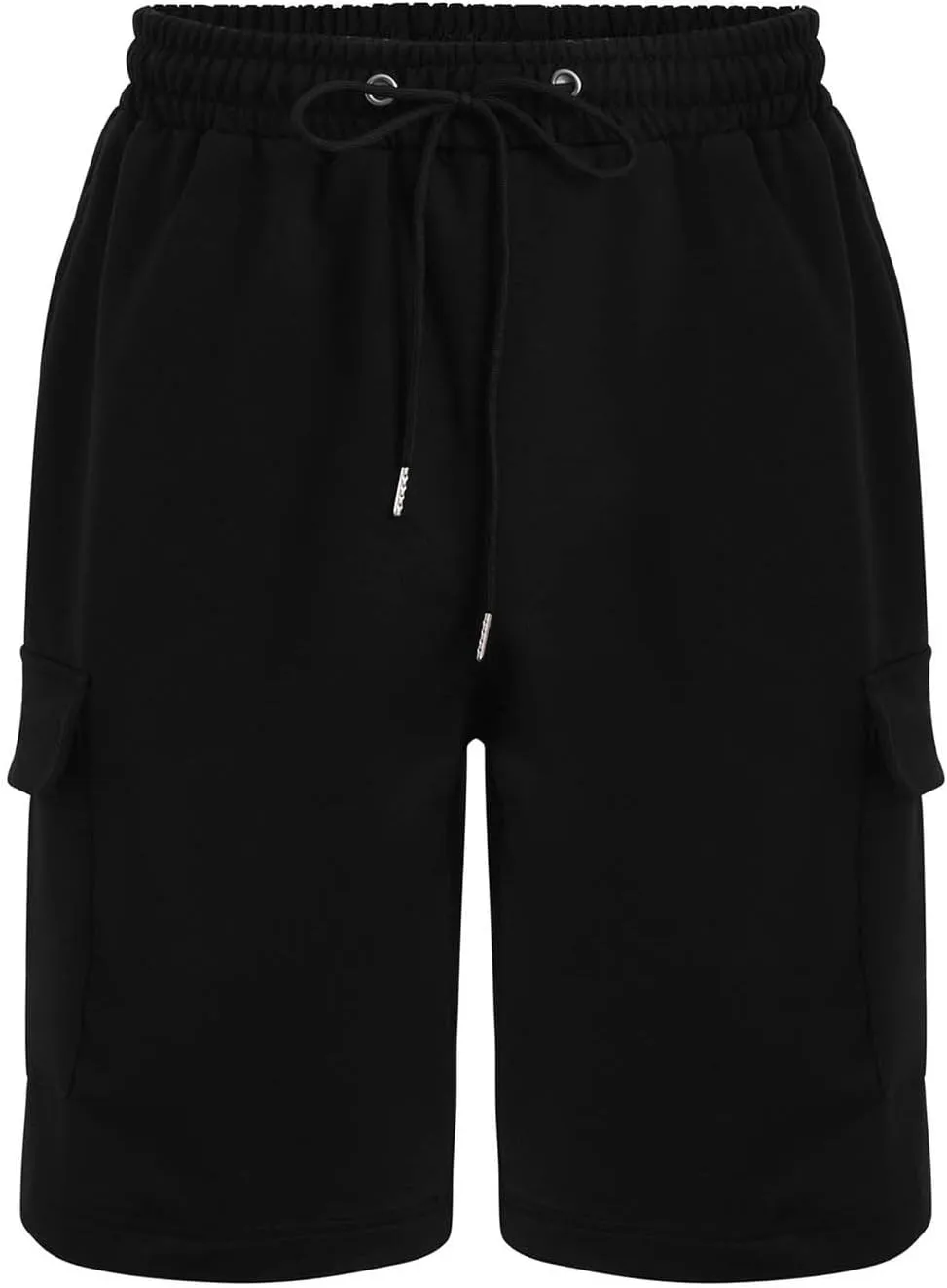 Mens Cargo Shorts Elastic Waistband Multi Pockets Casual Work Shorts for Men Loose Fit Lightweight Gym Workout Running Shorts