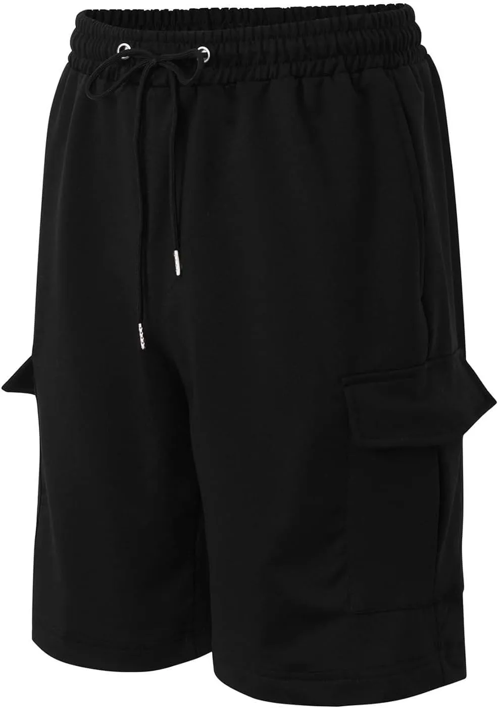 Mens Cargo Shorts Elastic Waistband Multi Pockets Casual Work Shorts for Men Loose Fit Lightweight Gym Workout Running Shorts