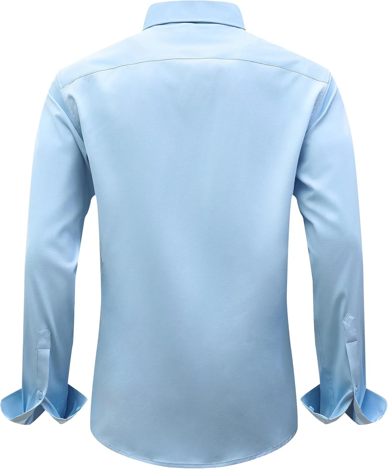 Men's Dress Shirts Stretch Wrinkle Free Formal Long Sleeve Shirts Business Casual Button Down Shirt