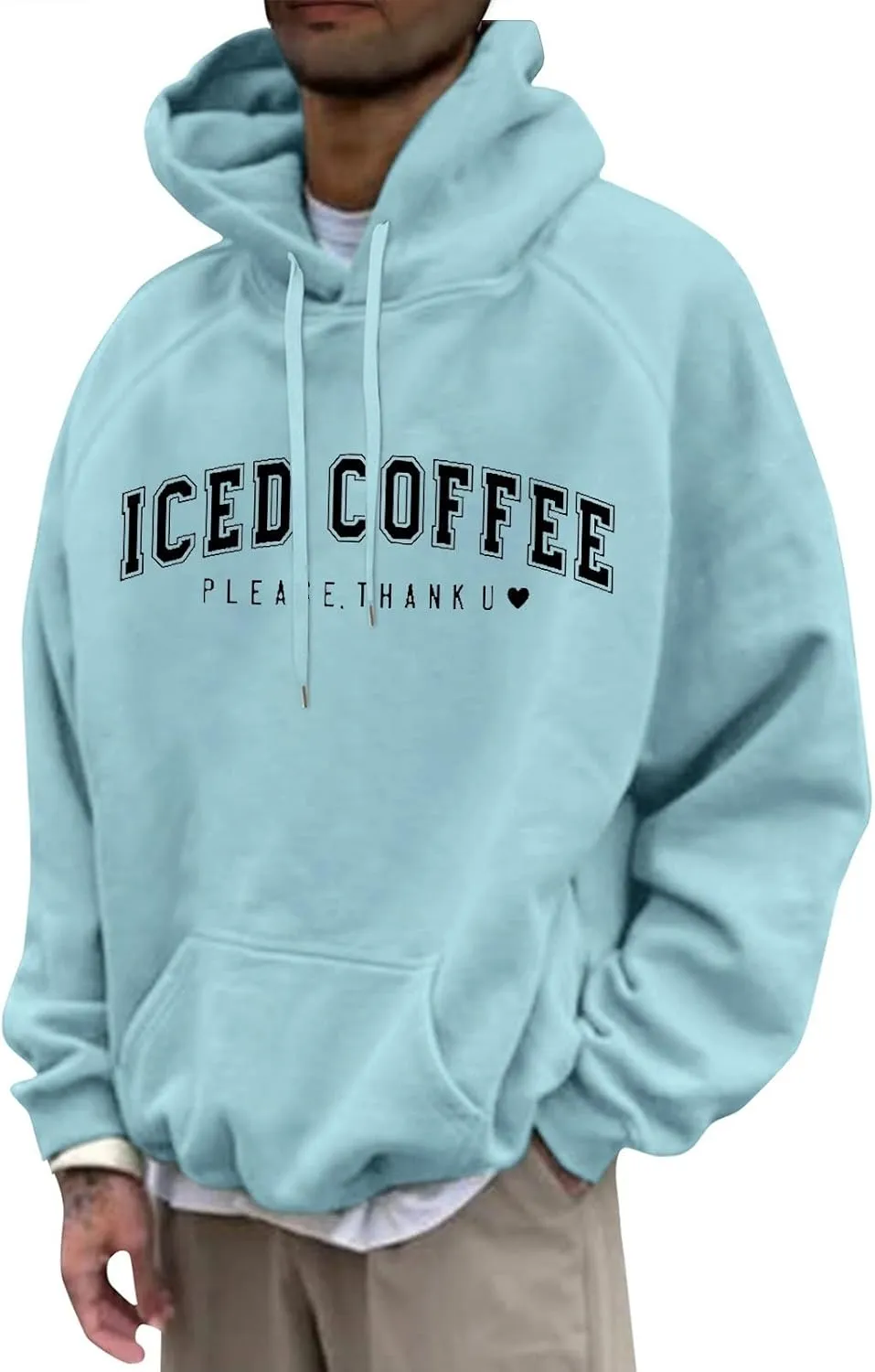 Mens Graphic Hoodies Oversized Lightweight Loose Printed Hooded Casual Fashion Sports Sweatshirt Fleece