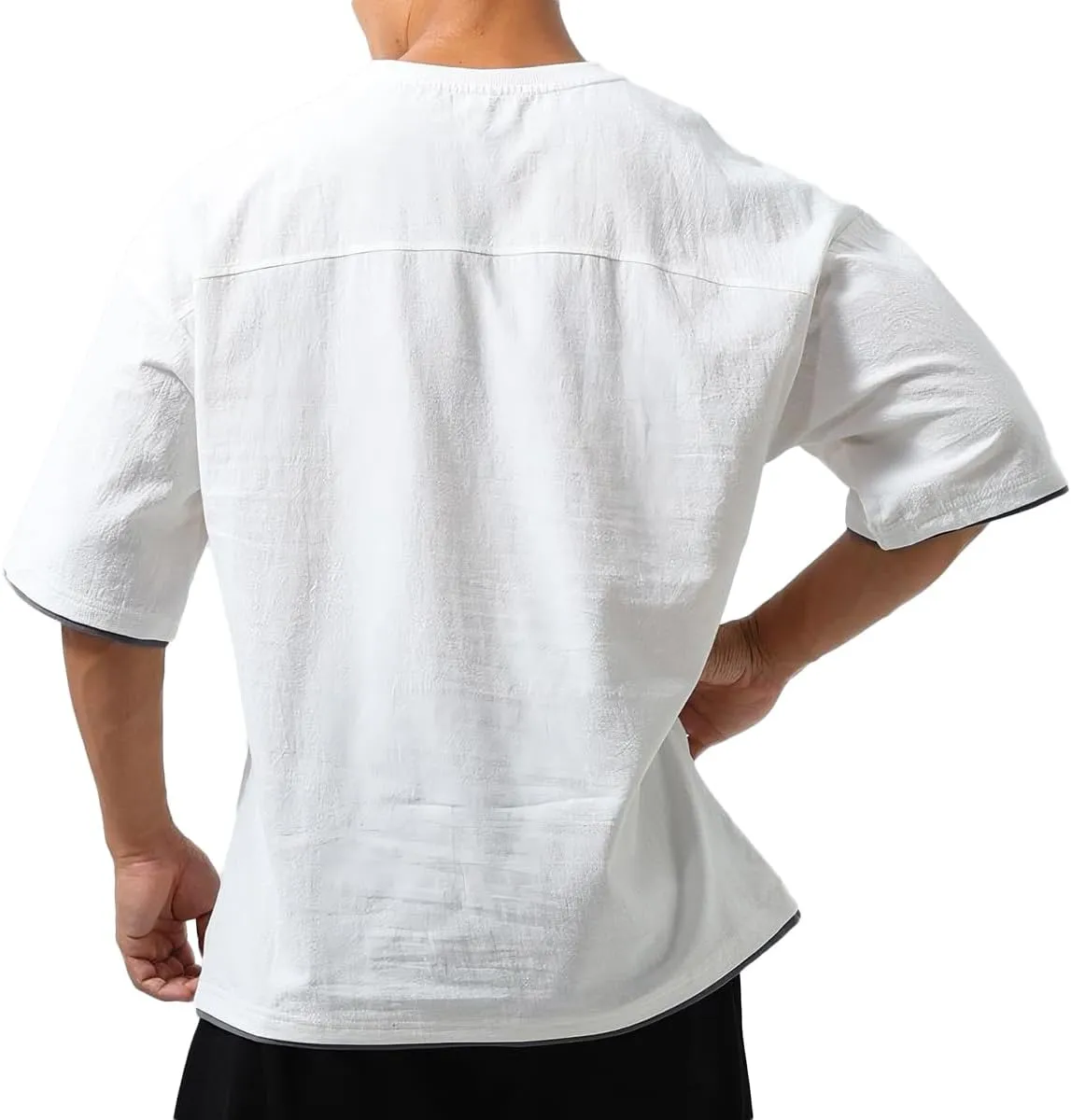 Mens Oversize Loose Hip-hop Shirts Plus Size Shirts Half Sleeve Workout Gym Sweatshirts for Men T83