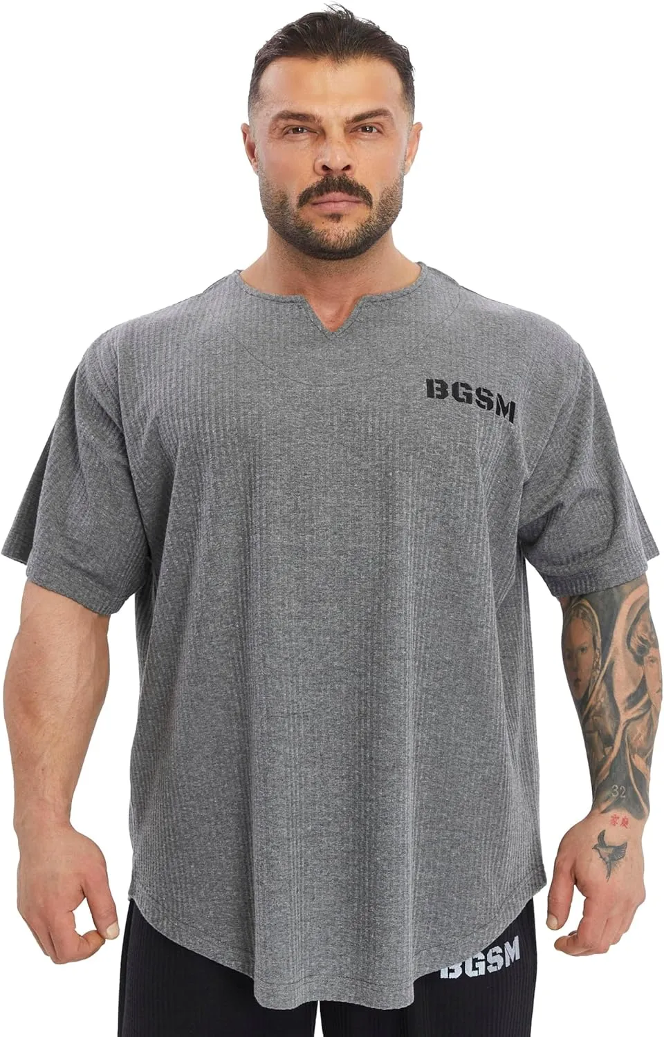 Men's Oversize T-Shirt | Bodybuilding, Cardio Rag Top Activewear Short Sleeve Tee