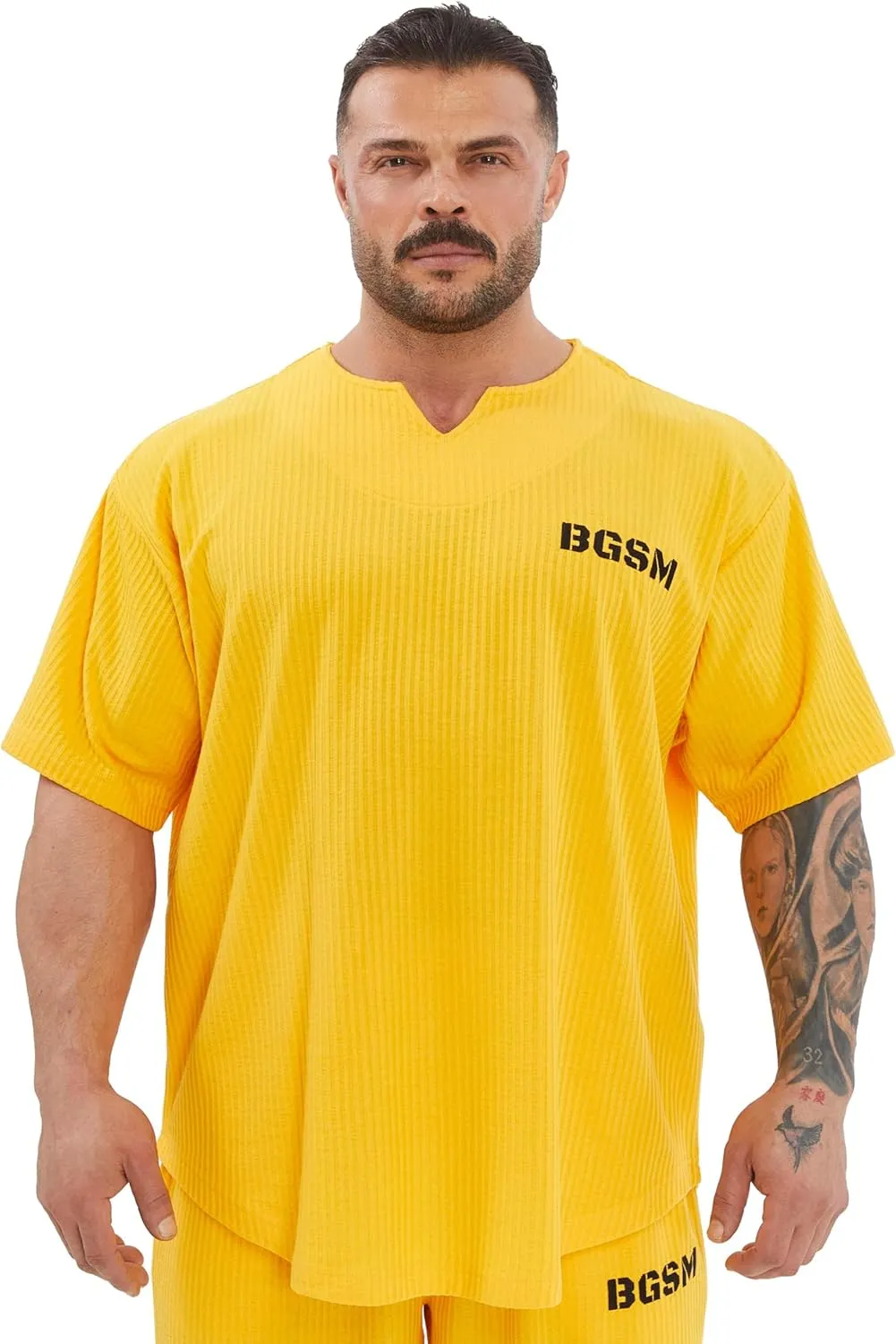 Men's Oversize T-Shirt | Bodybuilding, Cardio Rag Top Activewear Short Sleeve Tee