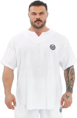 Men's Oversize T-Shirt | Bodybuilding, Cardio Rag Top Activewear Short Sleeve Tee