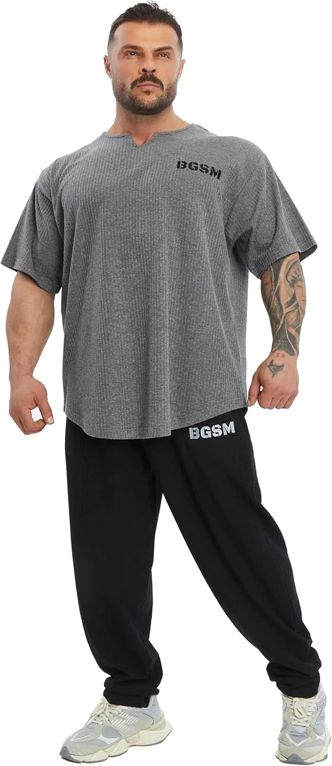Men's Oversize T-Shirt | Bodybuilding, Cardio Rag Top Activewear Short Sleeve Tee