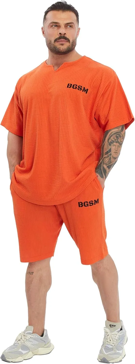 Men's Oversize T-Shirt | Bodybuilding, Cardio Rag Top Activewear Short Sleeve Tee