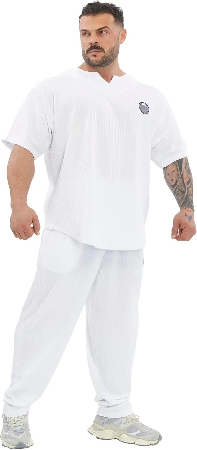 Men's Oversize T-Shirt | Bodybuilding, Cardio Rag Top Activewear Short Sleeve Tee